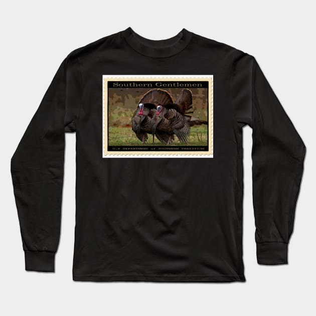 Southern Gentlemen Long Sleeve T-Shirt by Padgination's Creations